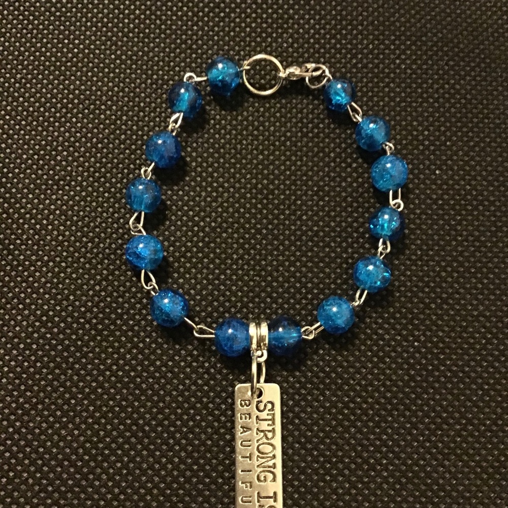 Blue bracelet
